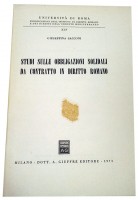 Studi Sulle Obbligazioni Solidali da Contatto in Diritto Romano