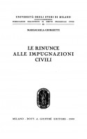 Le Rinunce alle Impugnazioni Civili